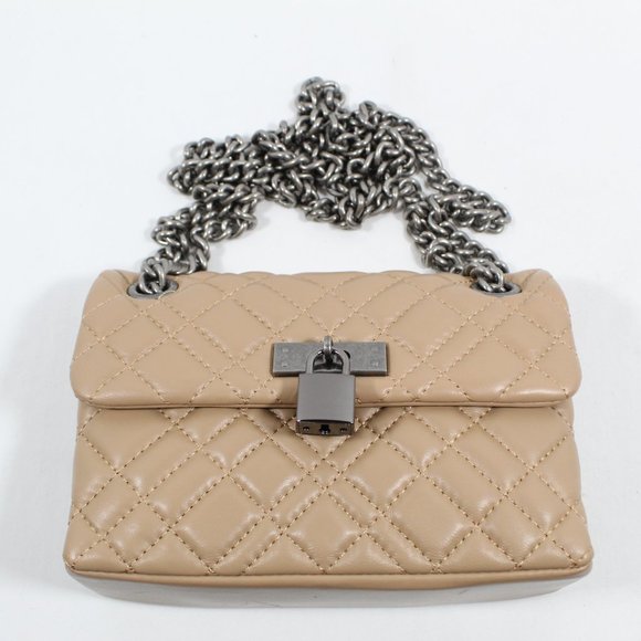 Kurt Geiger Mini Brixton Lock Crossbody Bag - Tan - Picture 5 of 8